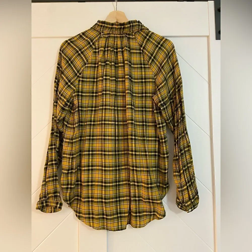 LOFT button up plaid pattern - Picture 2 of 3